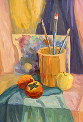 Naklejka premium watercolor painting