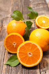 orange and leaf