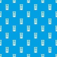 Products in the supermarket refrigerator pattern seamless blue