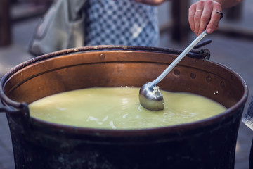 cheese production method hand made
