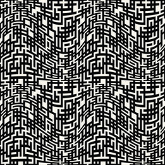 geometric lines maze seamless abstract pattern