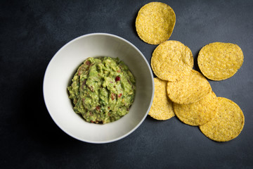 Fresh homemade guacamole