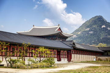 Fototapeta premium Gyeongbokgung Palace in Seoul, South Korea.