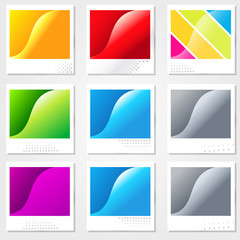 Fototapeta premium Photo snapshot vector frame border illustration eps 10