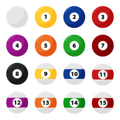 Complete Billiard Balls in flat vector set