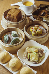 Cantonese sponge cake and dumpling