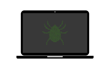 Hacker Laptop Zecke