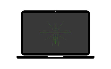 Hacker Laptop Mosquito