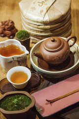teapot and tea
