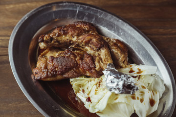 barbecue chicken leg