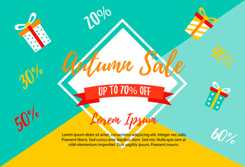 Autumn SALE RETAIL TEMPLATE, promotion, advertising