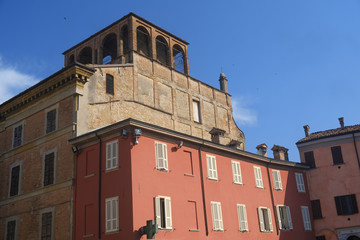 Fototapeta na wymiar Fiorenzuola d'Arda (Piacenza), old building