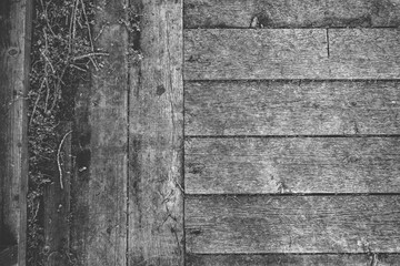 Old natural wooden background. Close up.