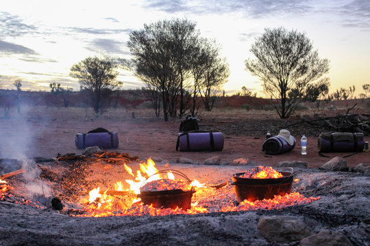 Australien, Alice Springs, eine Nacht am Lagerfeuer im Outback, Outback