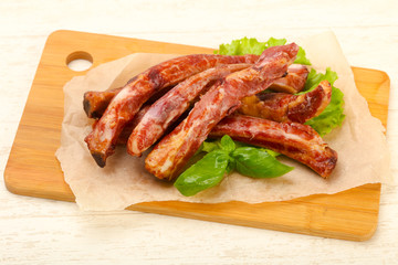 Smoked pork ribs