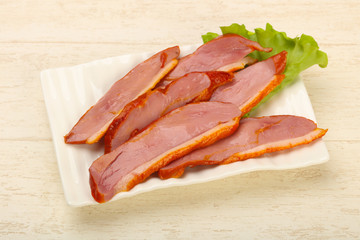 Sliced duck breast