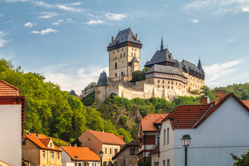 Royal Castle Karlstejn. Central Bohemia, Karlstejn village, Czech Republic	