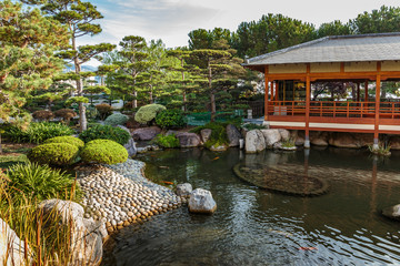 Japanese garden in Monte Carlo, Monaco