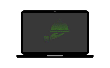 Hacker Laptop Lieferservice