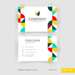 Obraz premium Business card template