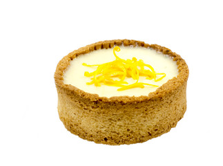 Round cakes isolated on white background