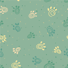 Canine traces pattern seamless. Dog, puppy wrapping, new year 2018