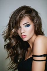Naklejka premium Portrait of beautiful sensual girl