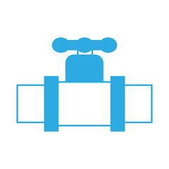 water pipe valve icon over white background vector illustration