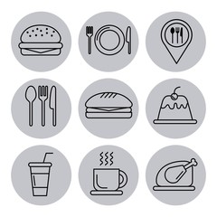 icon set delicious fast food icon vector illustration design graphic