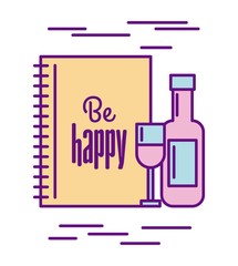 be happy food icon vector illustration design graphic