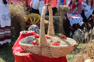 basket gifts of autumn fair