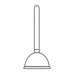 plunger icon over white background vector illustration