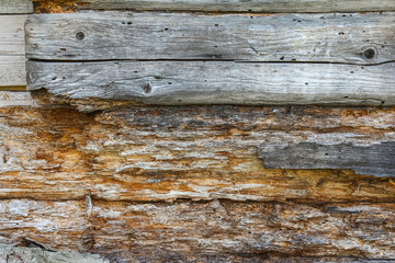 wood texture ,old log house