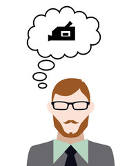 Person denkt an Camcorder