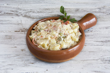 Russian salad, typical spain food.