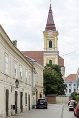 Fototapeta na wymiar Street in Szekesfehervar