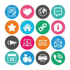 Set of Communication, Conference and Information.