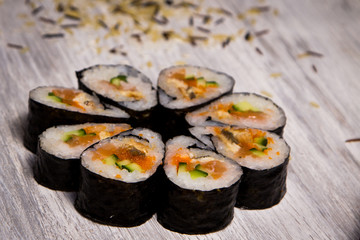 sushi rolls