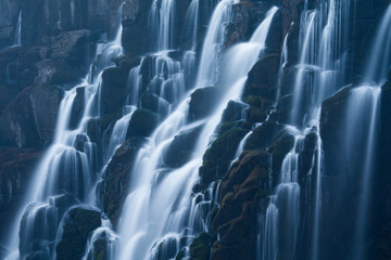 Fototapeta na wymiar Silky water in Victoria Falls