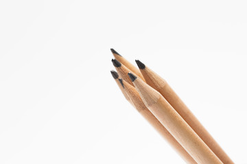 Close up wood pencil