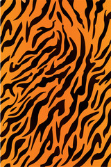 Motif de fond de tigre, illustration vectorielle