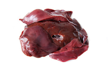 raw liver isolated