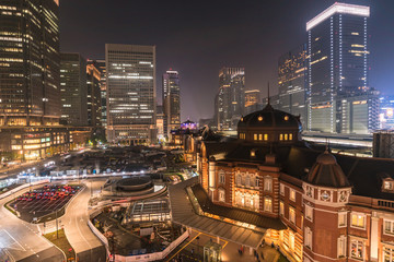 Illuminated Tokyo Station