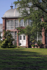 entrance to the greenhouse