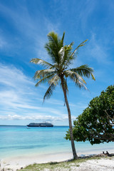 Cruise to Lifou Island, New Caledonia, South Pacific beach