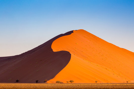 Namibia, Namib desert dunes at sunset, Africa