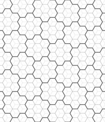 Vector seamless pattern. Modern stylish texture. Geometric pattern with hexagonal tiles