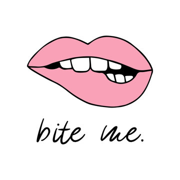 Bite Me Logo Wallpaper