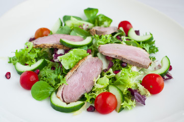  Salad with duck breast