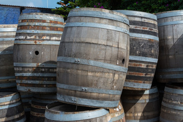 Barricas para el tequila.